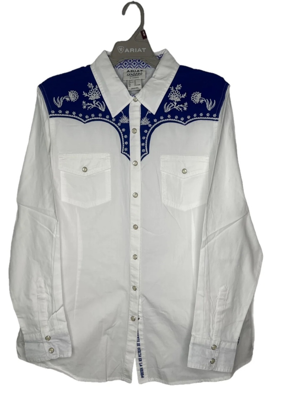 NWT Ariat Women's Sendero Serape white button down  Shirt